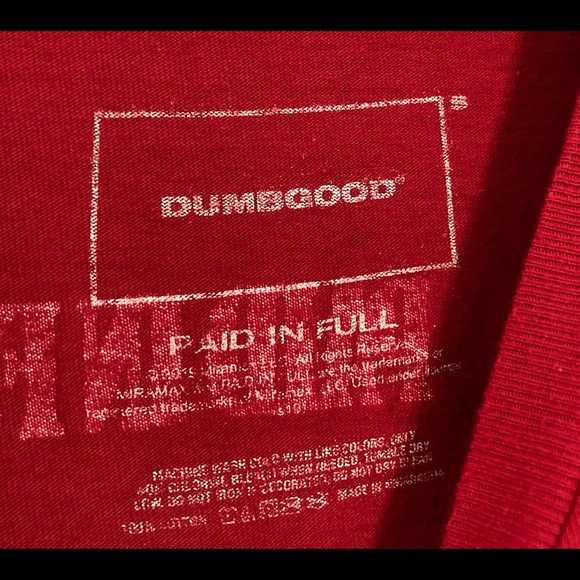 Paid in Full Rico American Dream T Shirt XS Red - Picture 3 of 5